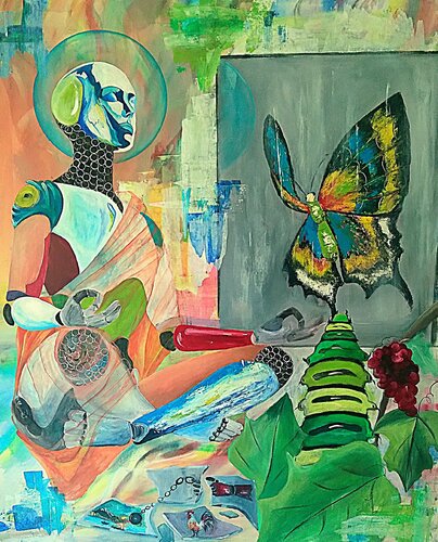 The enlightenment of AI von Constantina Seracin, Malerei kaufen auf Singulart