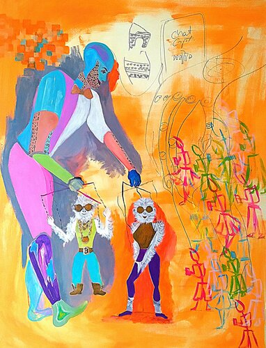 The Puppeteer van Constantina Seracin, Schilderij te koop op Singulart