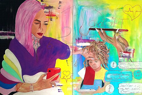 Digital care van Constantina Seracin, Schilderij te koop op Singulart