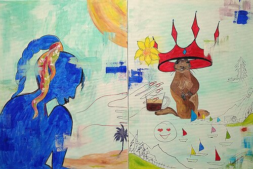 Erinnerung trägt mich par Constantina Seracin, Peinture en vente sur Singulart