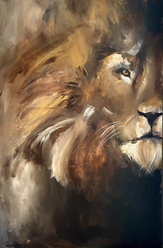 The King by Tamara Andjus, 油畫 for Sale on Singulart