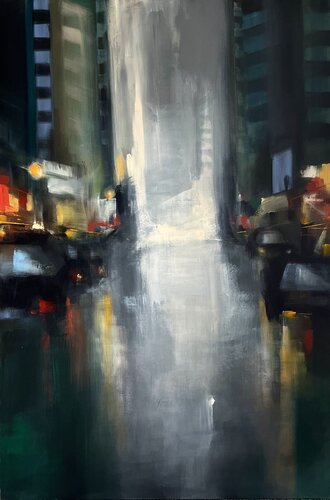 The City Night van Tamara Andjus, Schilderij te koop op Singulart
