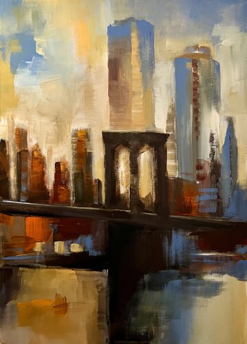 Brooklyn Bridge by Tamara Andjus, 油畫 for Sale on Singulart