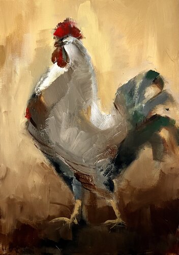 Feathered by Tamara Andjus, 油畫 for Sale on Singulart