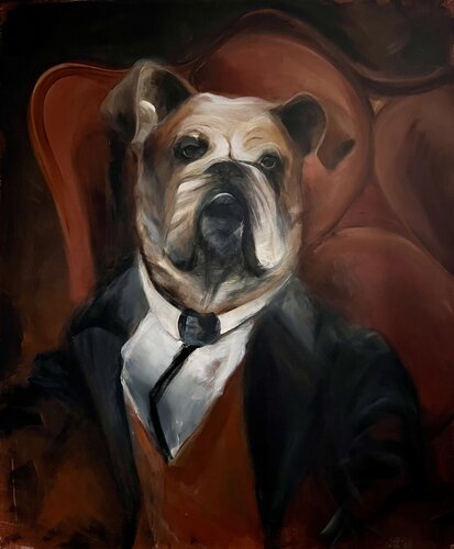 Englishman in New York di Tamara Andjus, Pittura in vendita su Singulart