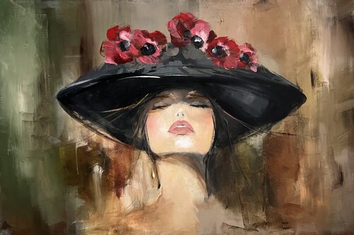 La Femme Florale di Tamara Andjus, Pittura in vendita su Singulart