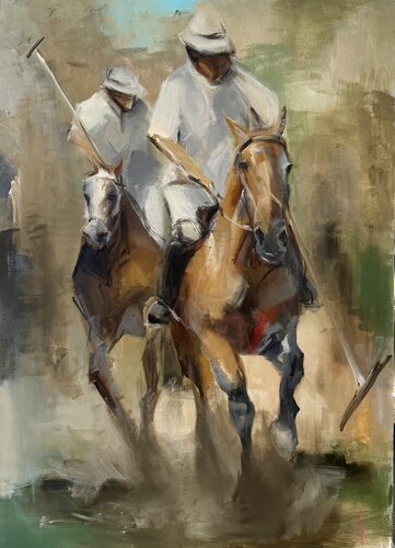 Polo Games by Tamara Andjus, 油畫 for Sale on Singulart