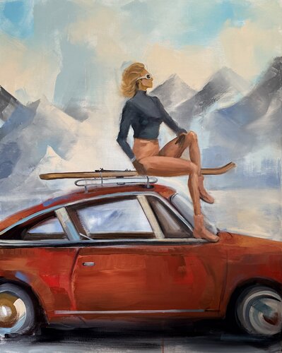The Goldfinger van Tamara Andjus, Schilderij te koop op Singulart