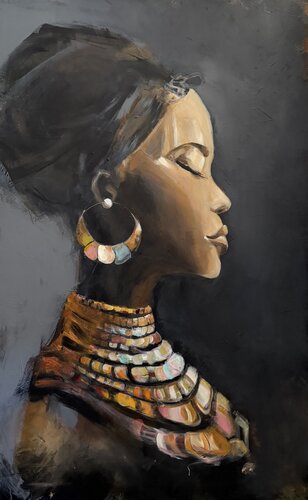 African Beauty II von Tamara Andjus, Malerei kaufen auf Singulart