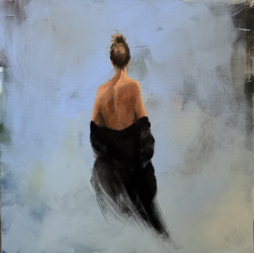 Quiet Moments In Blue de Tamara Andjus, Pintura a la venta en Singulart