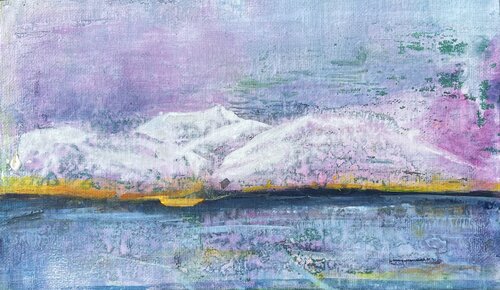 Schweizer Berge und Seen I de Sultana Savvi, Pintura a la venta en Singulart