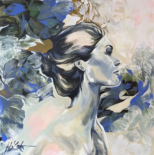 Go with the flow van Hannah Lohmar, Schilderij te koop op Singulart