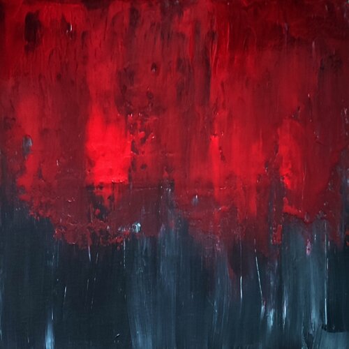 Love in a rainy day van Simona Rossi, Schilderij te koop op Singulart