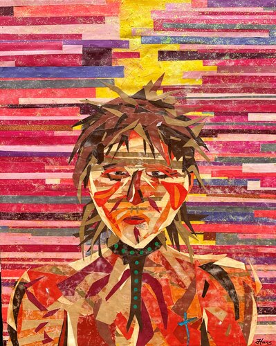 Native American Hero Lost in the Distortion of Time von Hans Krause, Andere Medien kaufen auf Singulart