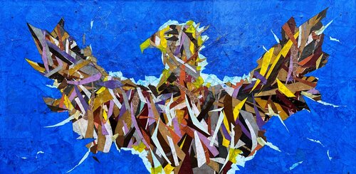 I Am a High Flying, Chest Thump'in, Lady Hump'in, Feathered Playboy Fighter di Hans Krause, Altri media in vendita su Singulart