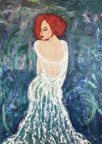 Blue For You par Shahi Dayekh, Peinture en vente sur Singulart