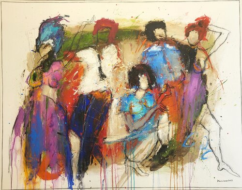 Begegnung 12 by Maria Kammerer, Painting for Sale on Singulart