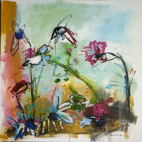 Im Garten! by Maria Kammerer, 油畫 for Sale on Singulart