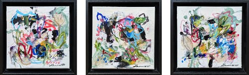 Im Garten 4 - 6! by Maria Kammerer, 油畫 for Sale on Singulart