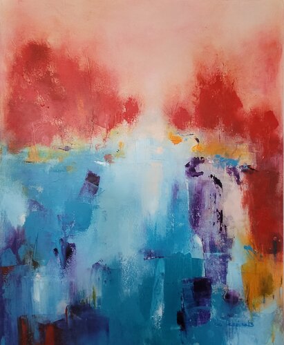 Couleurs d'automne par Nadine CHEBROU De LESPINATS, Peinture en vente sur Singulart
