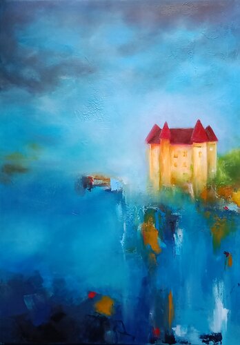 Le Chateau du Val by Nadine CHEBROU De LESPINATS, Painting for Sale on Singulart