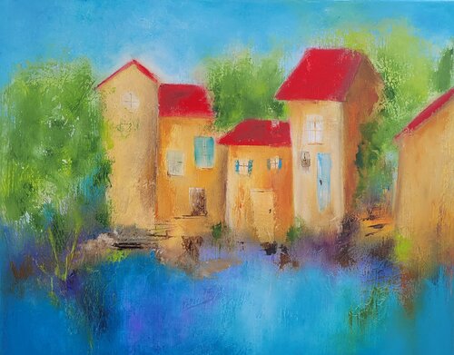 Le Moulin by Nadine CHEBROU De LESPINATS, Painting for Sale on Singulart