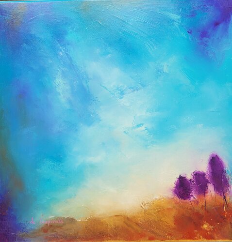 Voici venir l'Orage par Nadine CHEBROU De LESPINATS, Peinture en vente sur Singulart