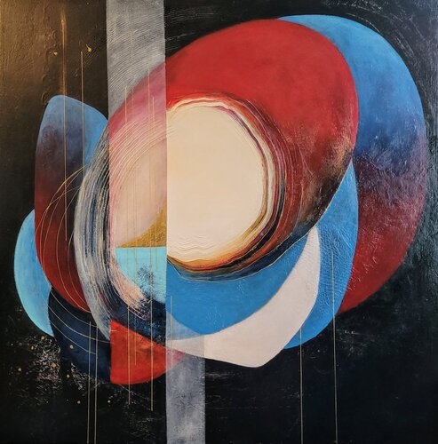 Abstract variations par Nadine CHEBROU De LESPINATS, Peinture en vente sur Singulart