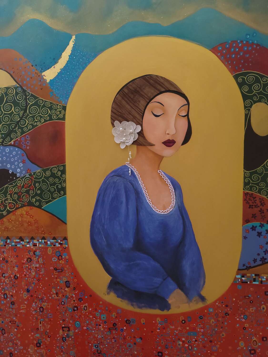 Isadora Nadine CHEBROU De LESPINATS Original painting for sale