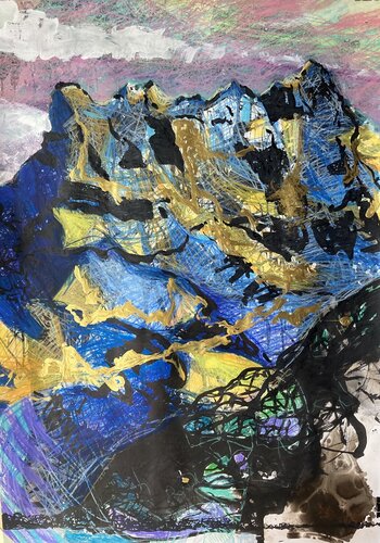 Les Dents-du-Midi de Livia Balu, Pintura a la venta en Singulart