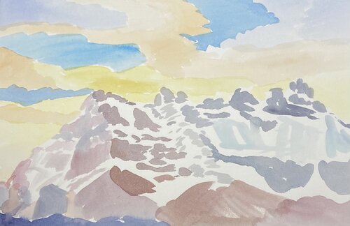 Impression: Dents- du- Midi de Livia Balu, Pintura a la venta en Singulart