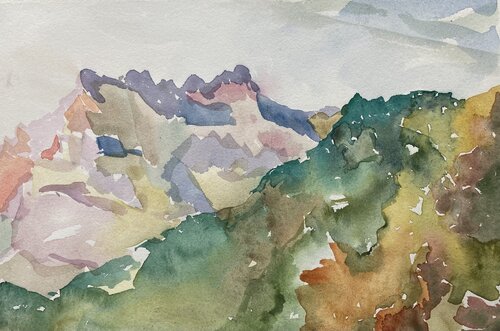 Les Dents-du-Midi un peu fauvistes de Livia Balu, Pintura a la venta en Singulart