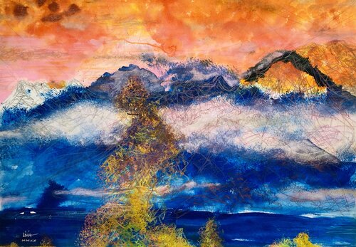 Montreux, mon amour de Livia Balu, Pintura a la venta en Singulart