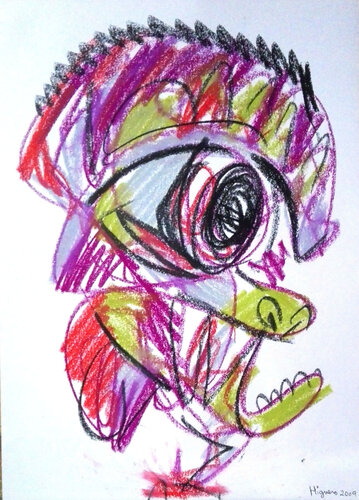 Emaciated woman von Jose Antonio Higuero, Malerei kaufen auf Singulart