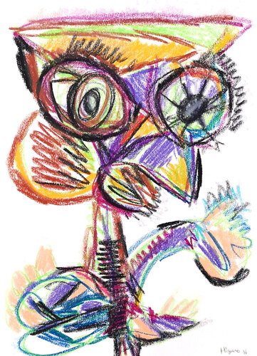 Throwing some beer glasses van Jose Antonio Higuero, Schilderij te koop op Singulart