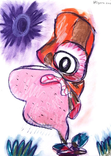 Disabled lifting himself van Jose Antonio Higuero, Schilderij te koop op Singulart