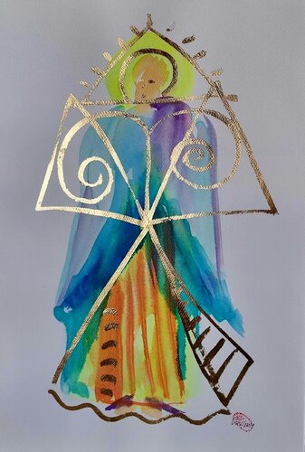 Angel V von Cristina Ciobanu, Werk auf Papier kaufen auf Singulart