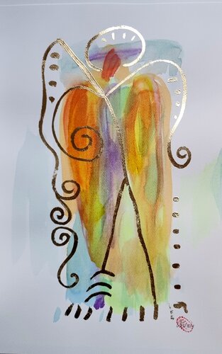 Angel VI von Cristina Ciobanu, Werk auf Papier kaufen auf Singulart