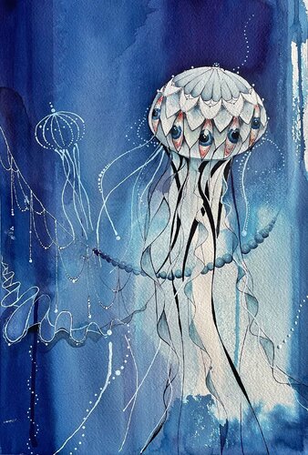 Aqua Diva von Mehmet Uskul, Malerei kaufen auf Singulart