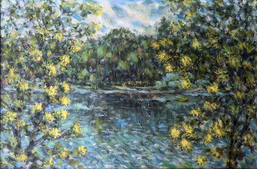 Summer on the Psel River van Ivan Shapoval, Schilderij te koop op Singulart