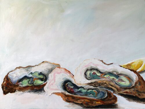 Oyster 4 van Christa Riemann, Schilderij te koop op Singulart