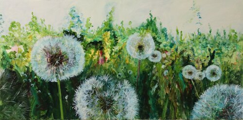 Blumenwiese I de Christa Riemann, Pintura a la venta en Singulart