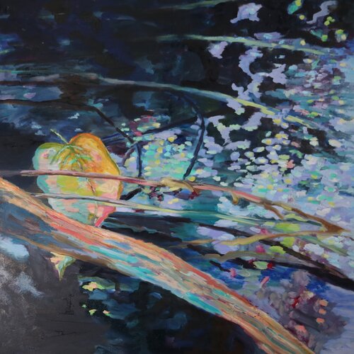 Am Teich 4 van Christa Riemann, Schilderij te koop op Singulart