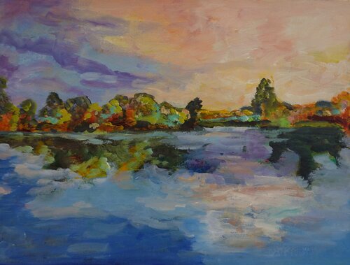 Landscape 1 di Christa Riemann, Pittura in vendita su Singulart