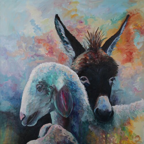 Best friends de Christa Riemann, Pintura a la venta en Singulart