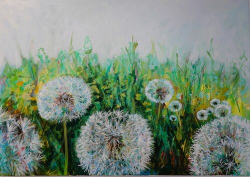 Power of flower 1 by Christa Riemann, Painting for Sale on Singulart