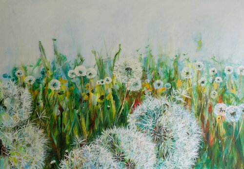 Power of flower 2 de Christa Riemann, Pintura a la venta en Singulart