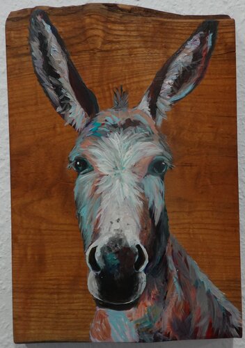 Esel 26-1 von Christa Riemann, Malerei kaufen auf Singulart