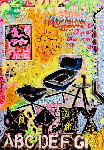 Alphabet der Lounge. ABCDE von Stephanie Bing, Malerei kaufen auf Singulart