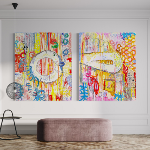 Subterra Cave Code II – Durchbruch & van Stephanie Bing, Schilderij te koop op Singulart